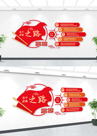 五个必由之路学习报告文化墙