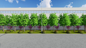 工厂绿化景观设计案例效果图