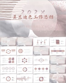 莫兰迪色工作总结汇报PPT