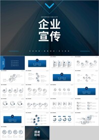 蓝色商务企业宣传公司介绍PPT