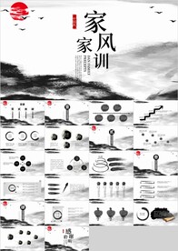 中国风传统美德家风家训PPT