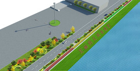 河边广场设计案例效果图