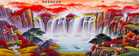 鸿运当头办公室挂画