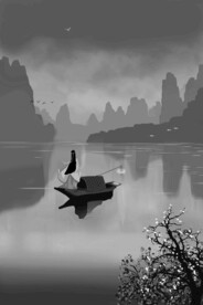 水墨山水画