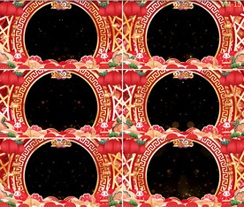 2023春节拜年视频边框AE