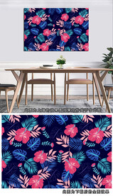 植物花卉客厅沙发背景墙装饰画