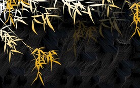 中式竹子背景墙