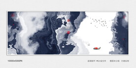 酒店水墨装饰画