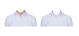 女浅蓝色衬衫衣服素材psd