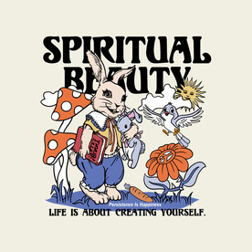 卡通拟人兔子图案