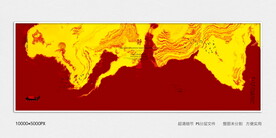 红金水墨装饰画