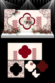 红色新中式婚礼设计