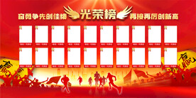 光荣榜展板