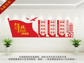 社会主义核心价值观文化墙