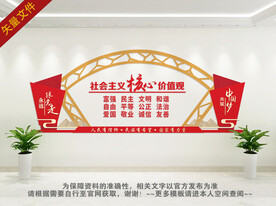 社会主义核心价值观文化墙
