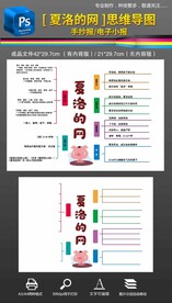 夏洛的网思维导图读书手抄报小报