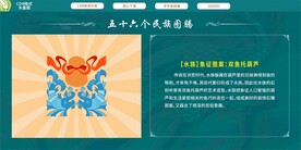 五十六个民族图腾 水族双鱼托葫