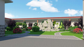 公司院子绿化设计案例效果图