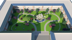 院子绿化景观设计案例效果图