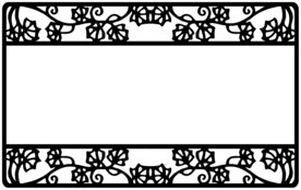 牵牛花边框镂空花边花纹