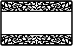 边框镂空花边花纹