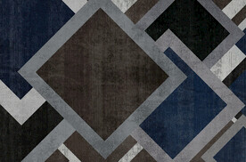 几何色块地毯图案