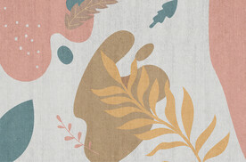 暖色块抽象地毯