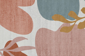 抽象色块地毯图案