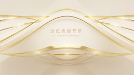 大气金色主视觉海报展会背景
