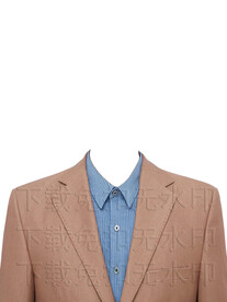 半身休闲西装模板