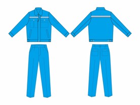 劳保服工装工人服装平面设计稿