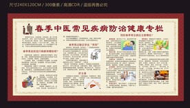 春季中医厂家疾病防治宣传栏