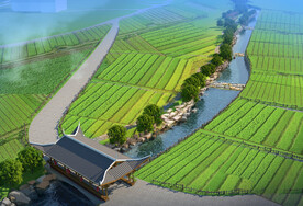 河道景观绿化设计案例效果图