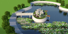 池塘设计案例效果图