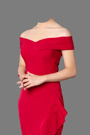  高清女士形象照工作礼服旗袍