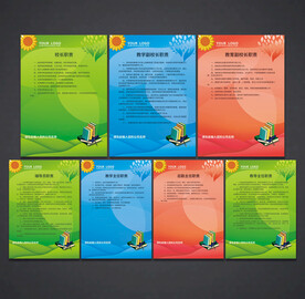 学校职责 制度展板