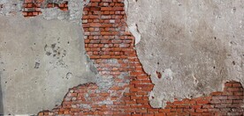 复古斑驳红砖水泥墙背景墙壁画