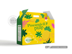 菠萝包装 平面图