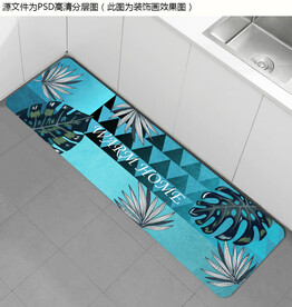 小清新厨房地垫