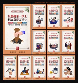 反腐展板