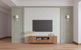 全屋定制客厅背景墙效果图图片