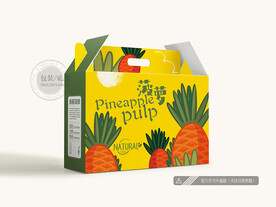 菠萝包装 平面图