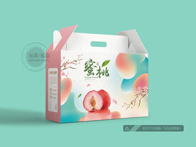 水蜜桃包装 平面图