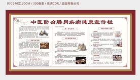 中医治疗胃肠疾病健康宣传栏