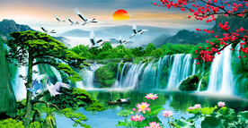 大厅山水画