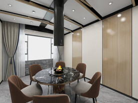 高级餐厅装修效果