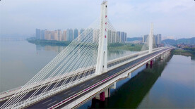 清远网红桥洲心大桥航拍