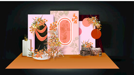 新居香槟色背景