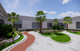 棕榈树园林效果图