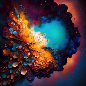 流淌的液体纹理